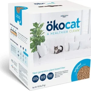 Okocat Litter Natural Wood Clumping Cat Litter 9.9 lb