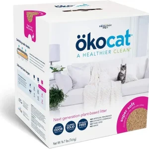 Okocat Litter Super Soft Clumping Wood Cat Litter 16.7 lb