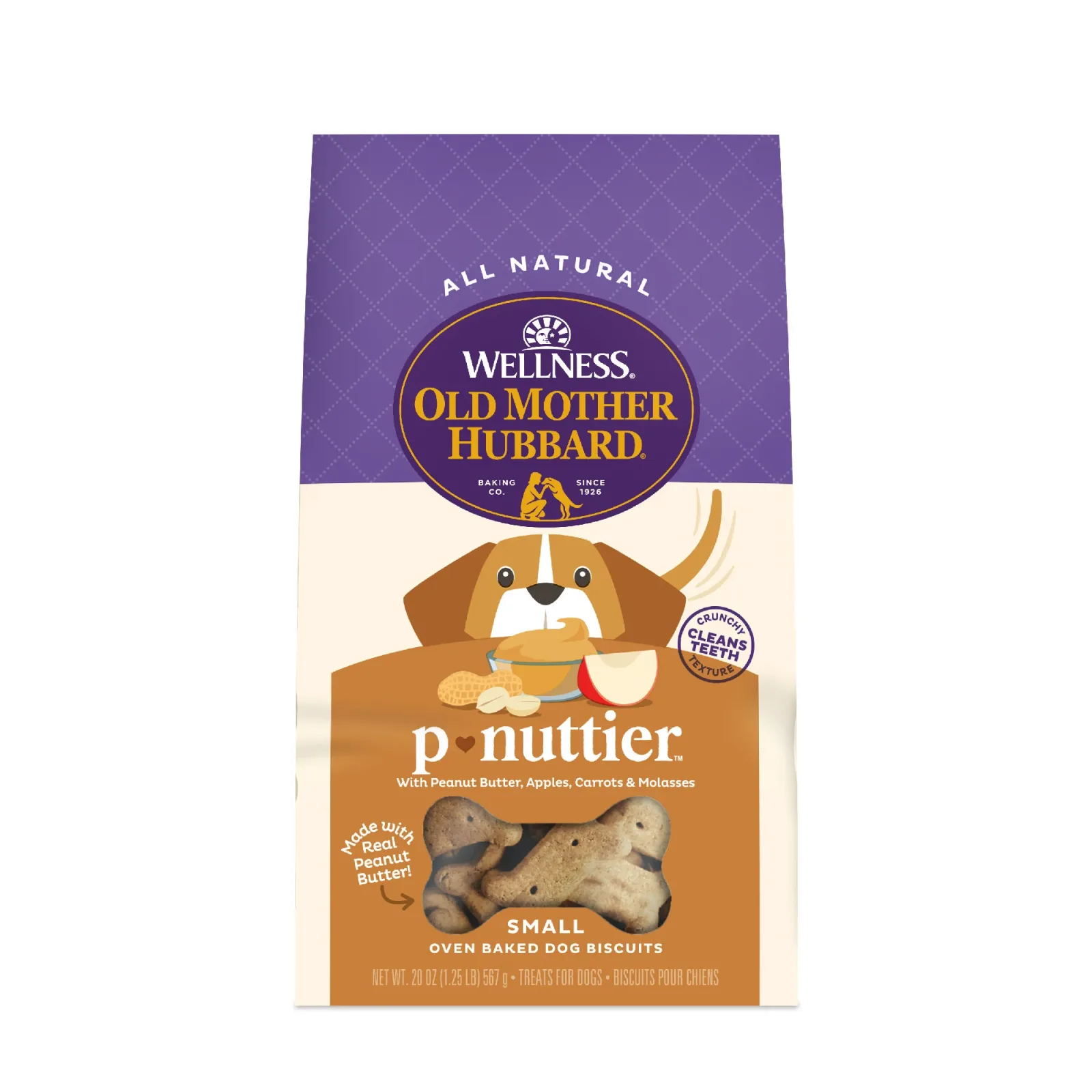 Old Mother Hubbard Crunchy Classic Natural P-Nuttier Small Biscuits Dog Treats