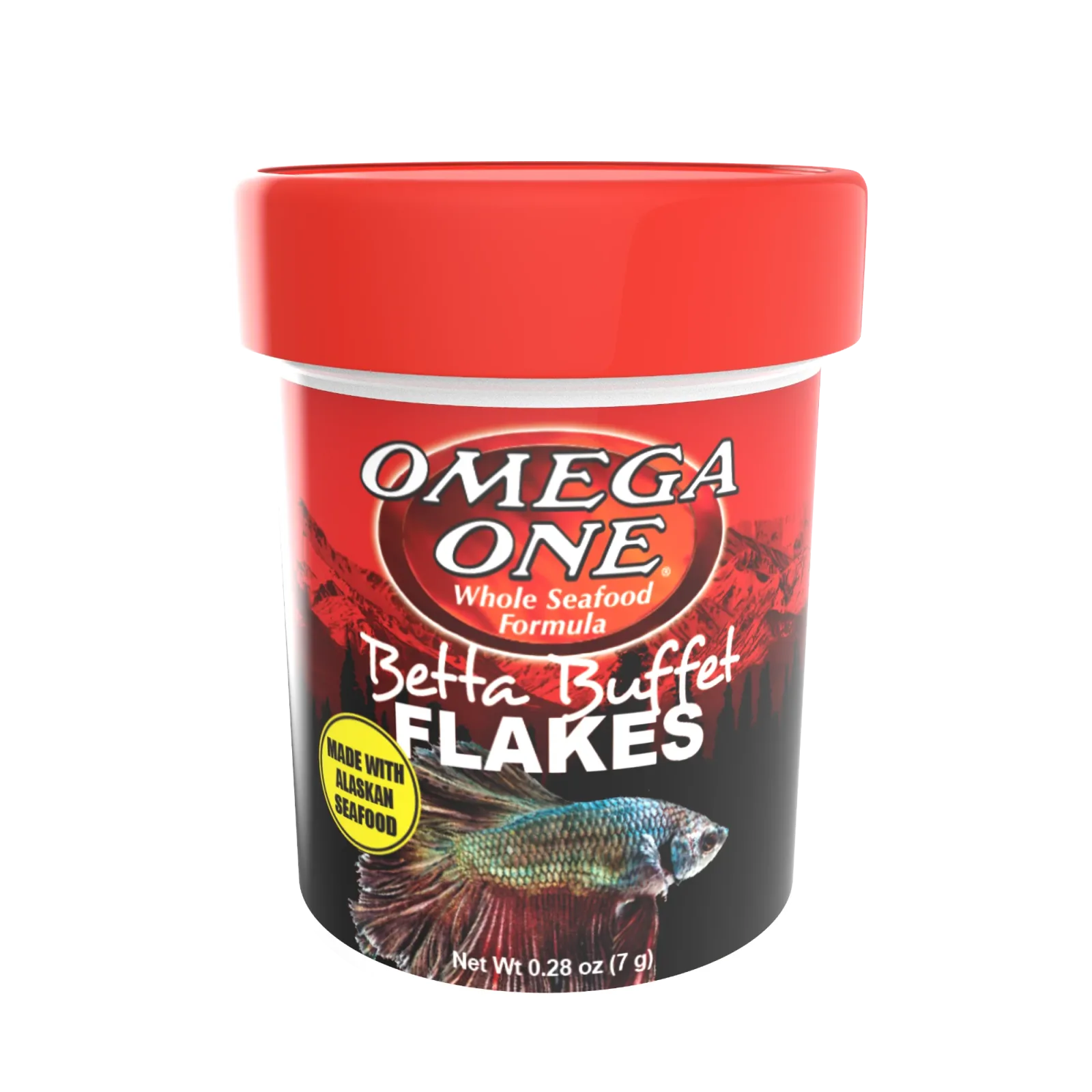Omega One Betta Buffet Flakes Fish Food .28 oz