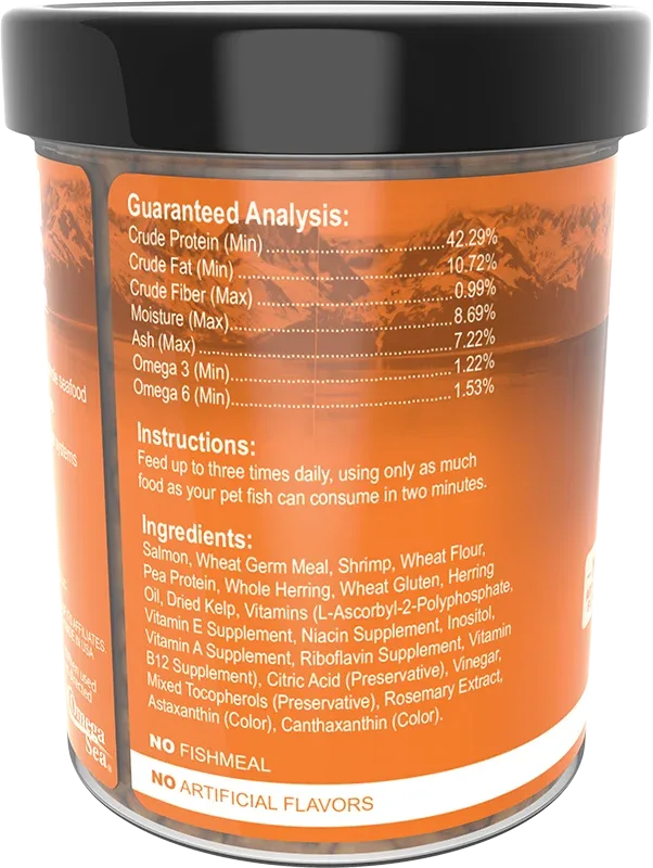 Omega One Catfish w/ Shrimp Pellets 4.5oz - Image 2