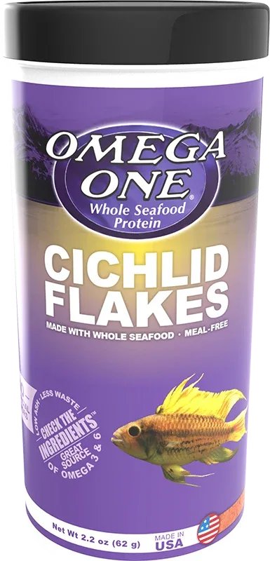 Omega One Cichlid Flakes 2.2oz