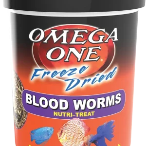 Omega One Freeze Dried Bloodworm Fish 0.46oz