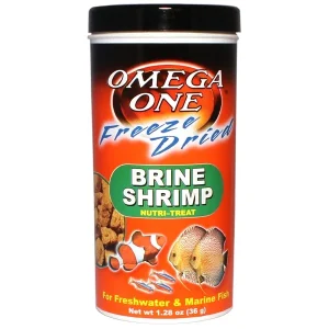 Omega One Freeze Dried Brine Shrimp, 1.28 oz.