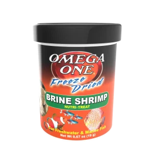Omega One Freeze Dried Brine Shrimp Fish Food .67 oz