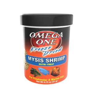 Omega One Freeze Dried Mysis Shrimp Fish Food .75 oz