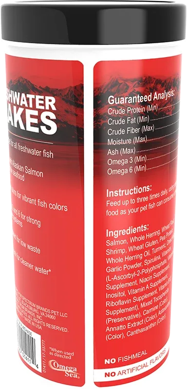 Omega One Freshwater Flakes 2.2oz - Image 2