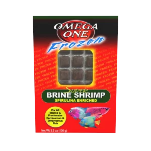 Omega One Frozen Super Brine Shrimp Cube Pack Fish Food 3.5 oz SD-5