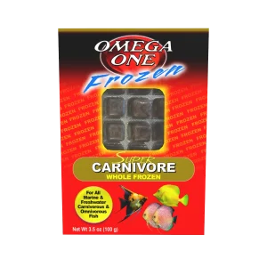 Omega One Whole Frozen Super Carnivore Cube Pack Fish Food 3.5 oz SD-5
