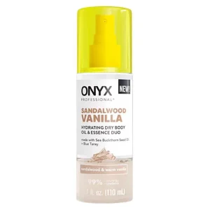 Onyx Professional Hydrating Dry Body Oil & Essence Duo in Sandalwood Vanilla 3.7 oz.