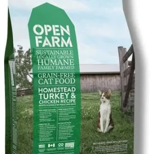Open Farm Cat Homestead Turkey & Chicken 4lb {L-x}