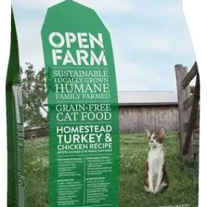 Open Farm Cat Homestead Turkey Chicken 8lb {L-x}