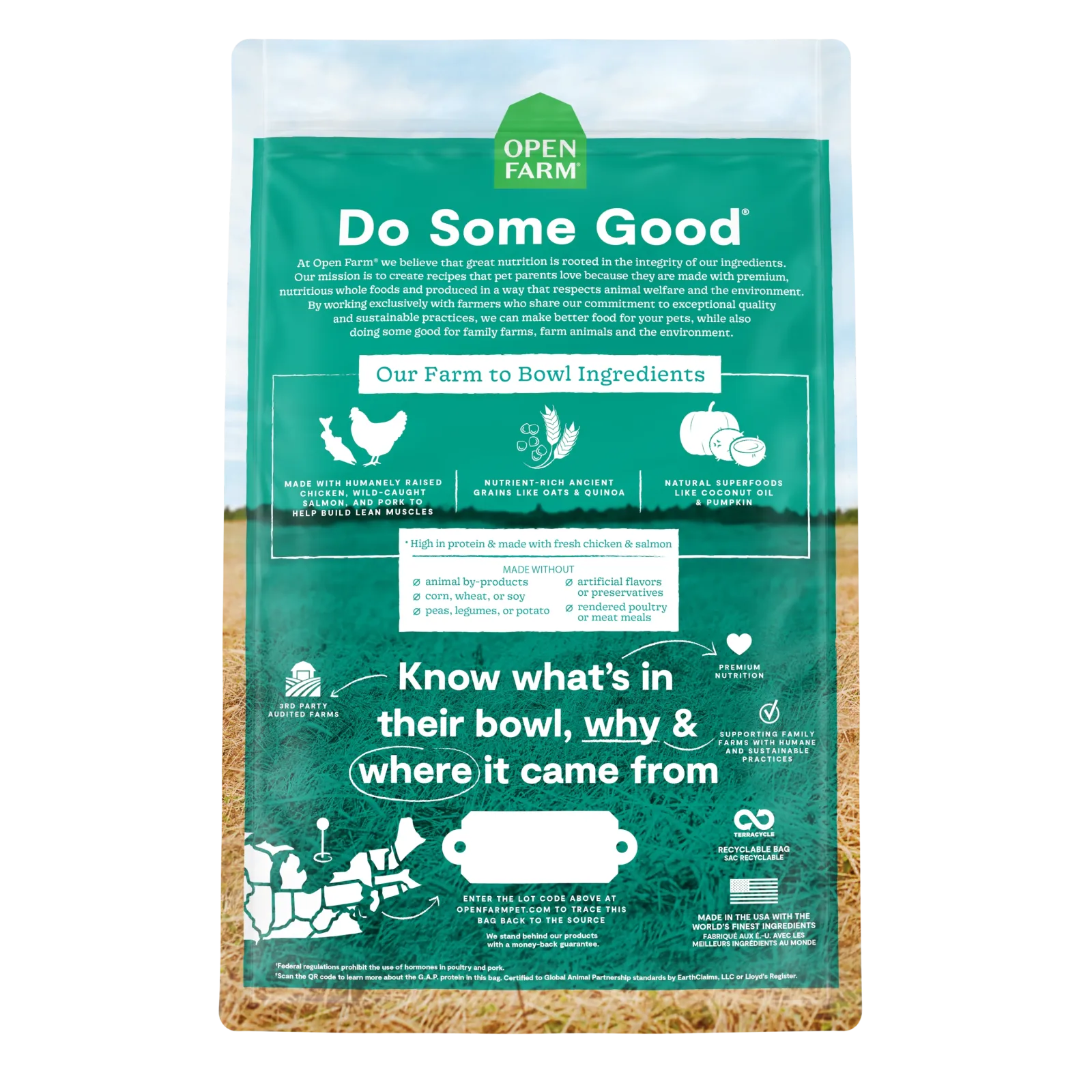 Open Farm Chicken & Salmon Ancient Grains Puppy Kibble - Image 2