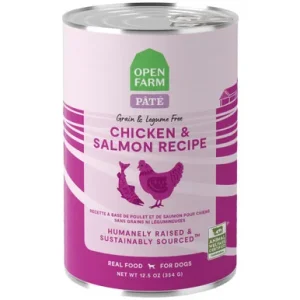 Open Farm Chicken & Salmon Recipe Pate Canned Dog Food