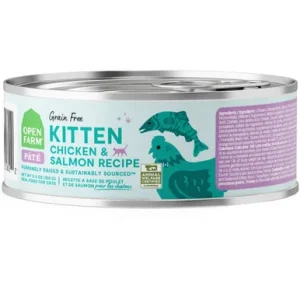 Open Farm Chicken & Salmon Recipe Pate Canned Kitten Food