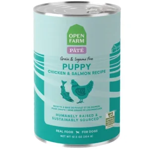 Open Farm Chicken & Salmon Recipe Pate Canned Puppy Food