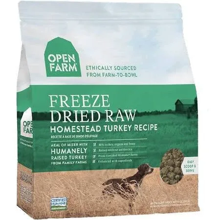 Open Farm Dog Freeze-dried Homestead Turkey 13.5oz {L+x}