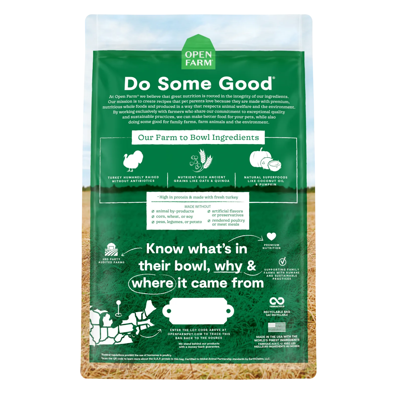 Open Farm Homestead Turkey & Ancient Grains Dog Kibble - Image 2