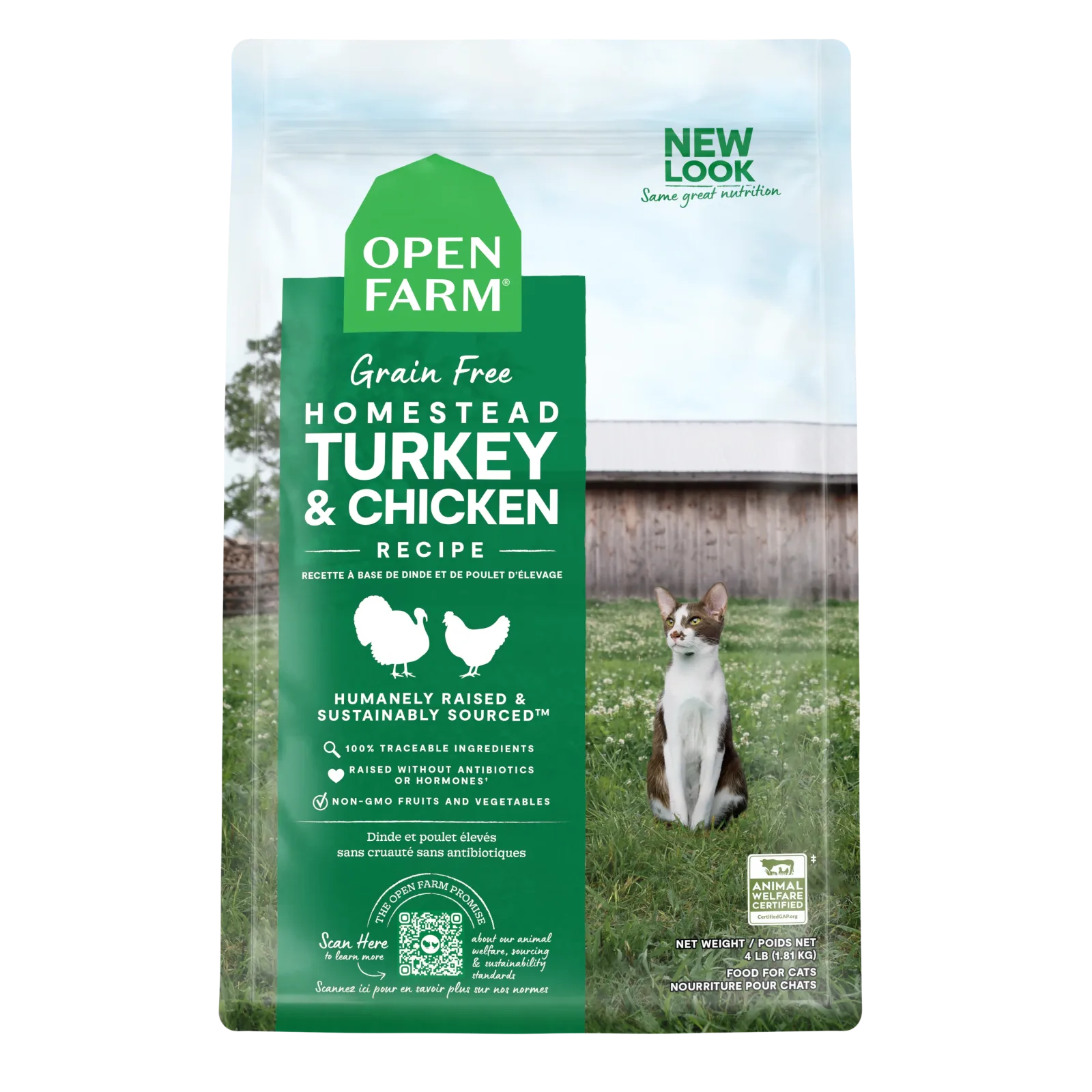 Open Farm Homestead Turkey & Chicken Grain-Free Cat Kibble