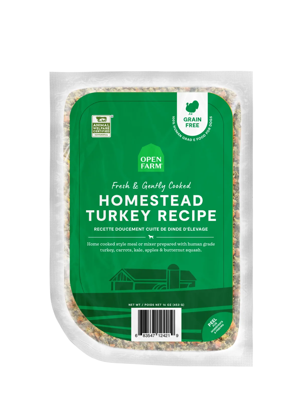 Open Farm Homestead Turkey Recipe Gently Cooked For Dogs, 96oz