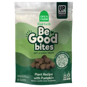 Open Farm Kind Earth Be Good Bites Plant Recipe w/ Pumpkin Soft & Chewy Dog Treats