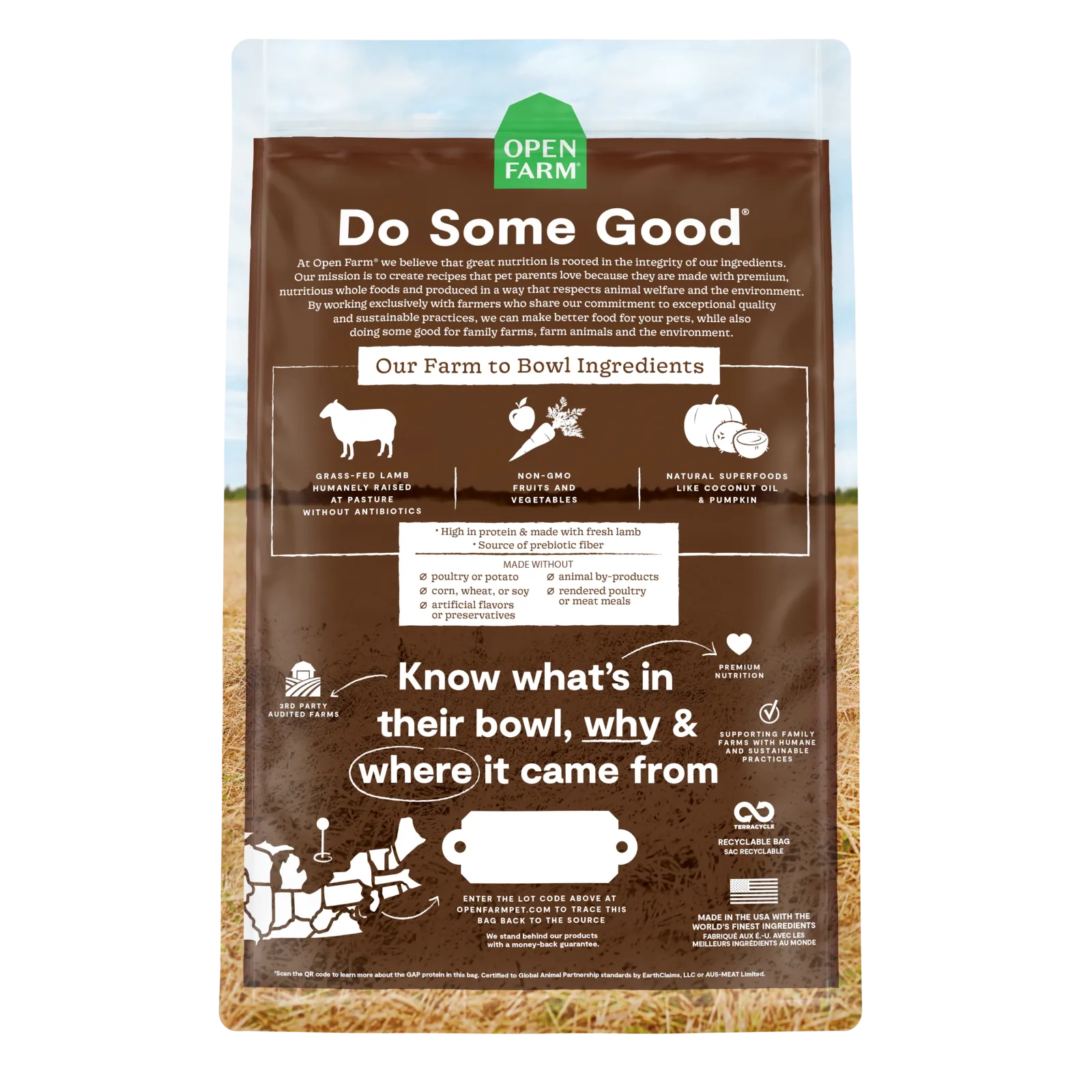 Open Farm Pasture-Raised Lamb Grain-Free Dog Kibble - Image 2