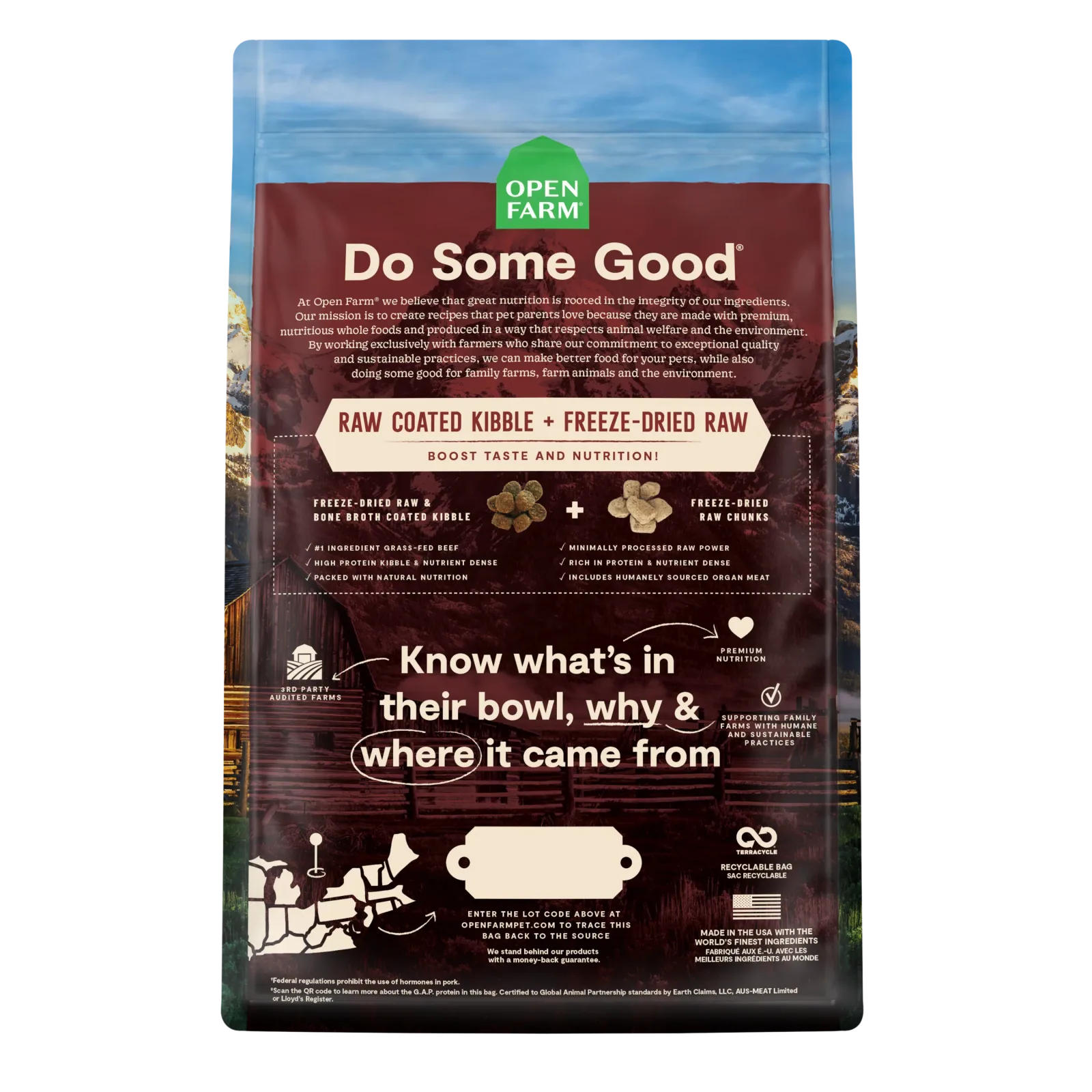 Open Farm RawMix Front Range Ancient Grains Dog Kibble - Image 2