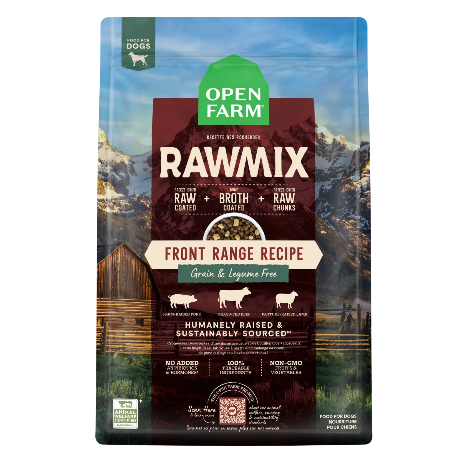 Open Farm RawMix Front Range Grain-Free Dog Kibble
