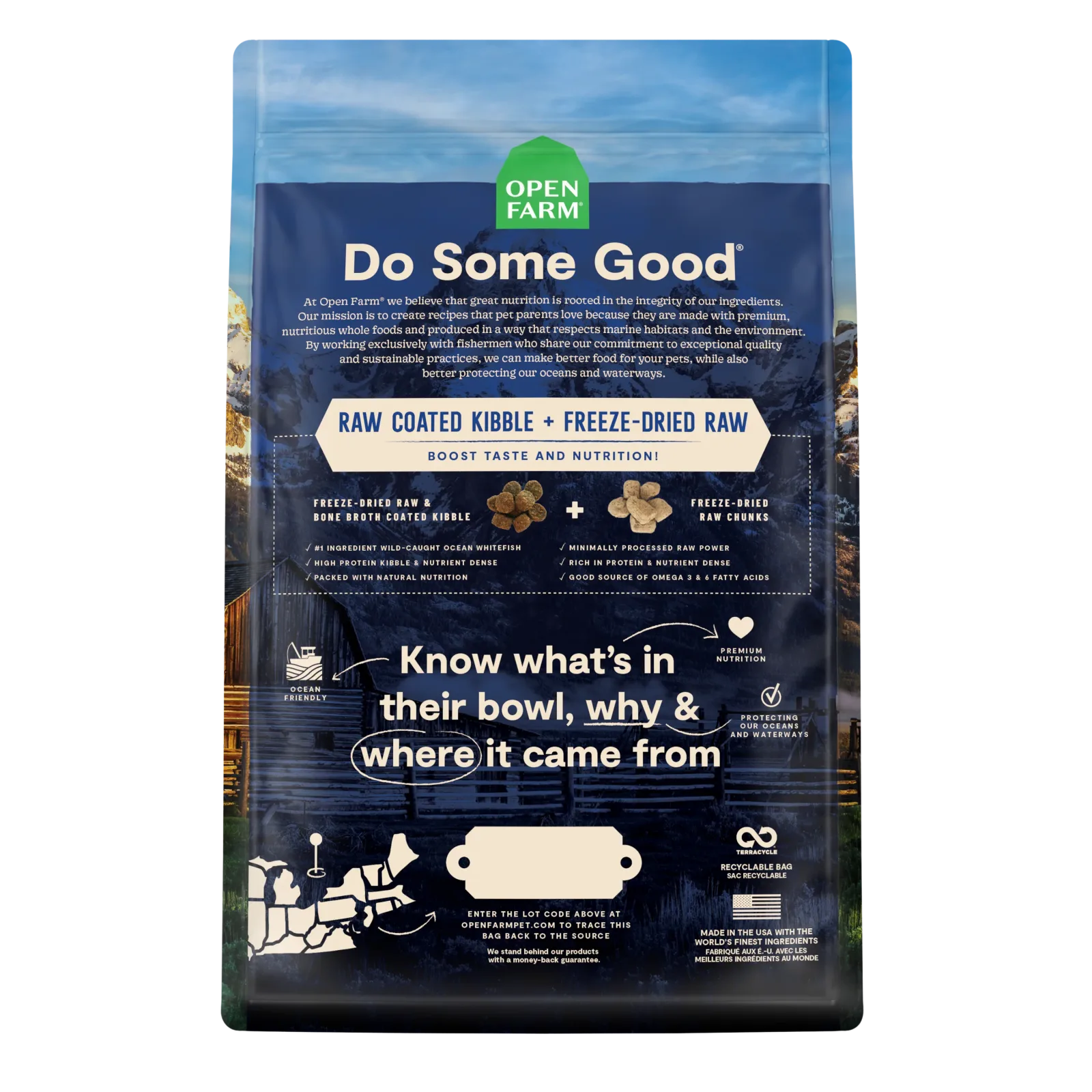 Open Farm RawMix Wild Ocean Ancient Grains Dog Kibble - Image 2