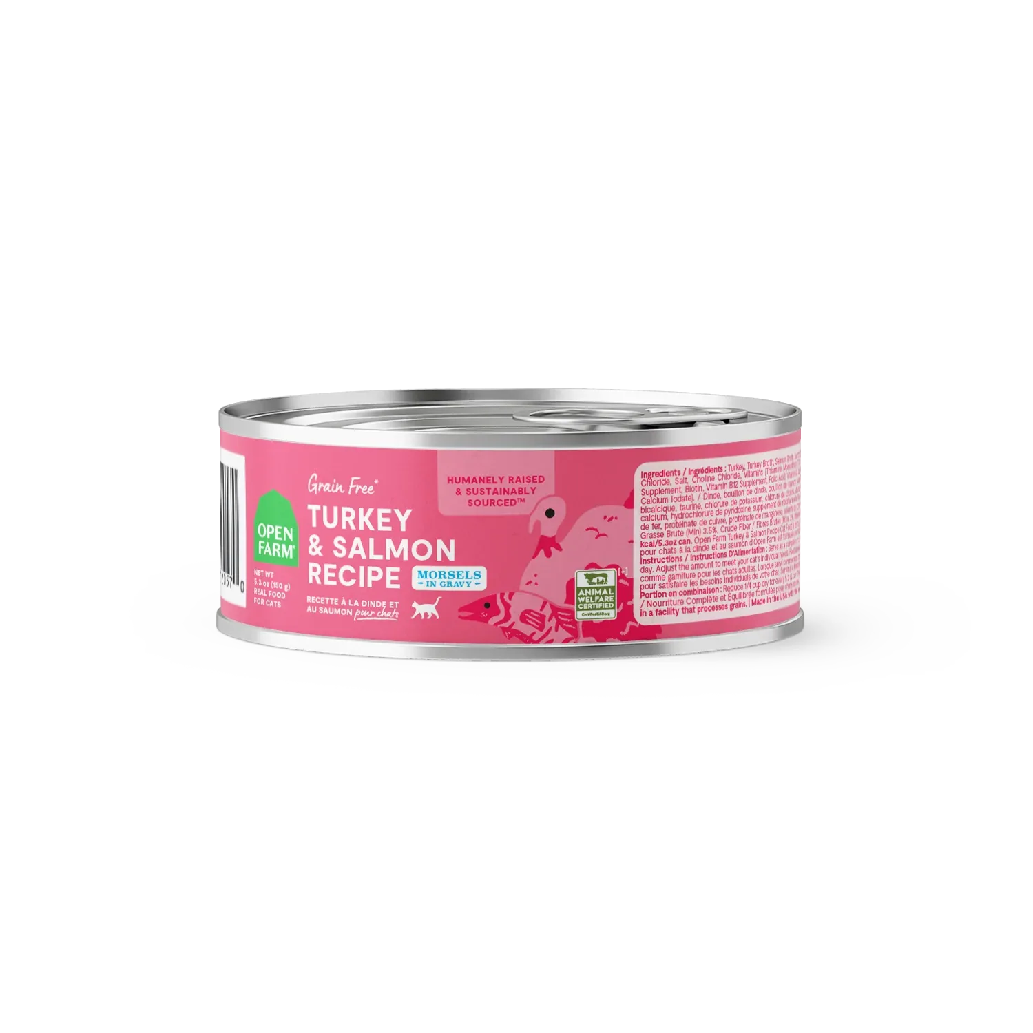 Open Farm Turkey & Salmon Morsels in Gravy Cat Wet