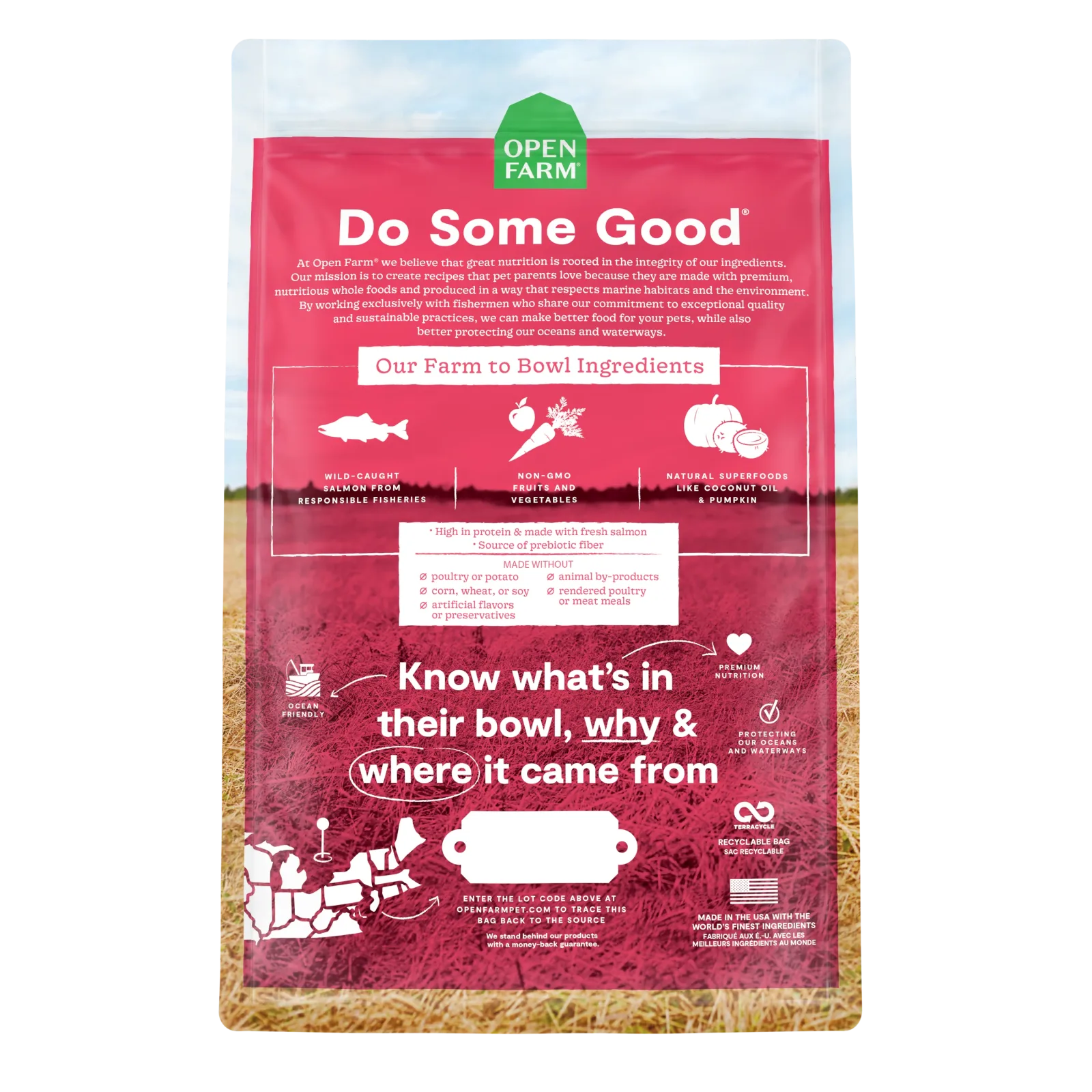 Open Farm Wild-Caught Salmon Grain-Free Dog Kibble - Image 2