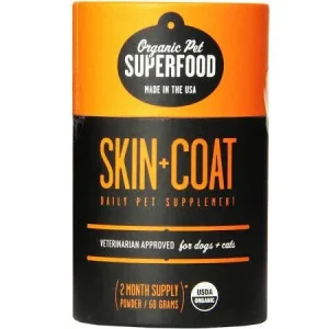 Organic Pet Superfood Dog Mushroom Skin & Coat 60 Grams {L+x}