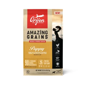 Orijen AMAZING GRAINS Dry Puppy Food Chicken, Turkey & Fish 22.5 lb