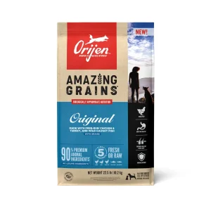 Orijen AMAZING GRAINS Original Dry Dog Food Chicken, Turkey & Fish 22.5 lb