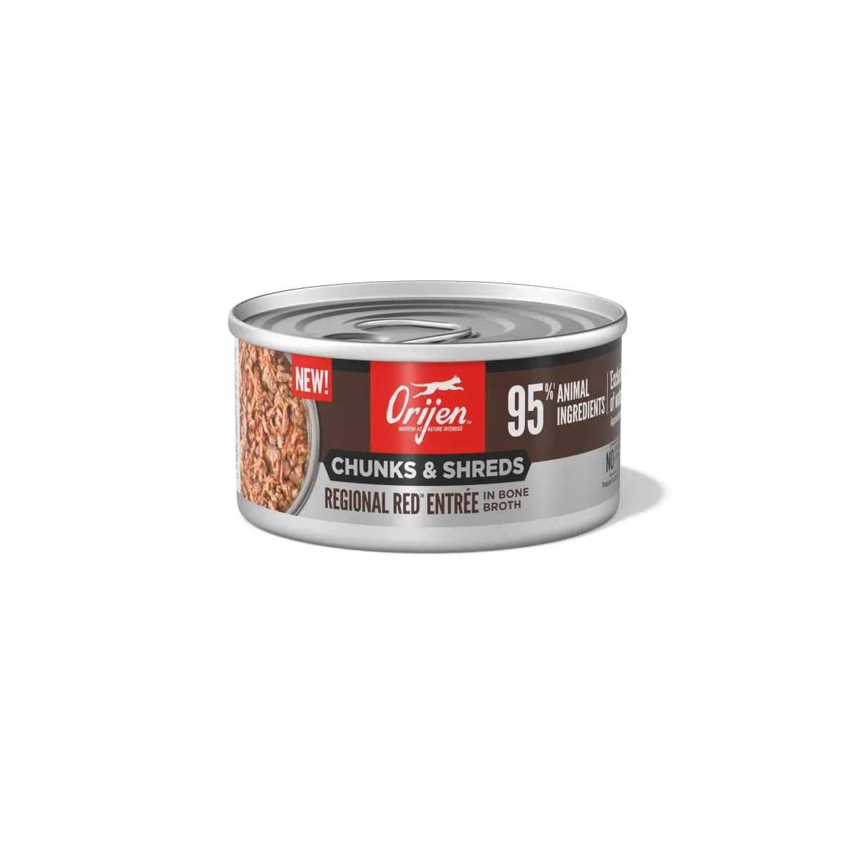 Orijen Chunks & Shreds Canned Cat Food Regional Red Entrée 24ea/3 oz