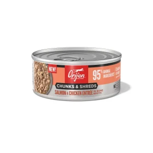 Orijen Chunks & Shreds Canned Cat Food Salmon & Chicken Entrée 12ea/5.5 oz