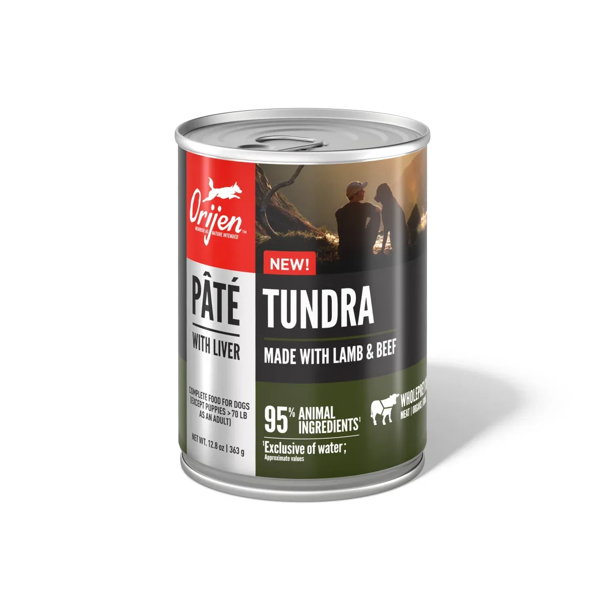 Orijen Pâté w/Liver Canned Dog Food Tundra 12ea/12.8 oz