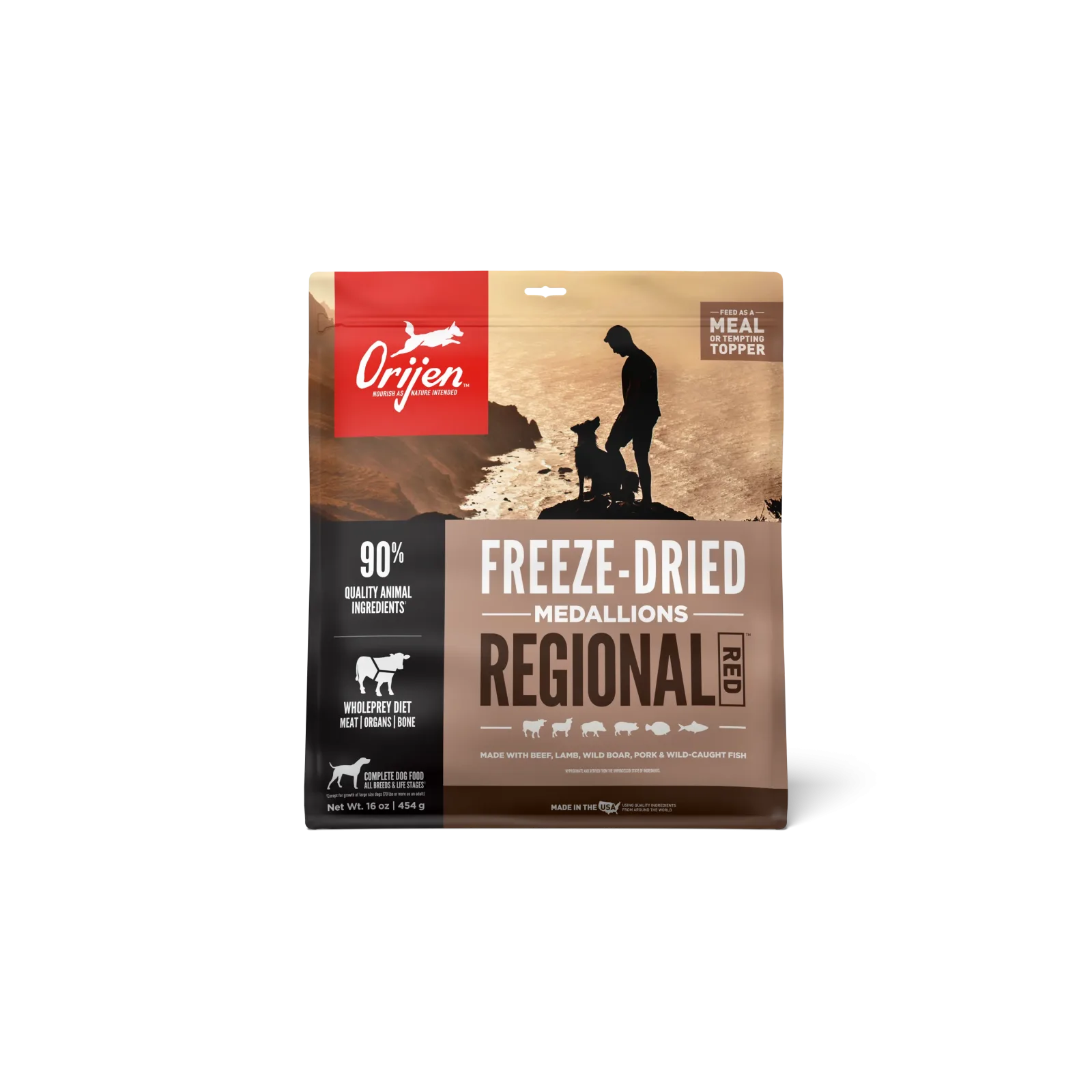 ORIJEN Regional Red Freeze-Dried Food 16OZ