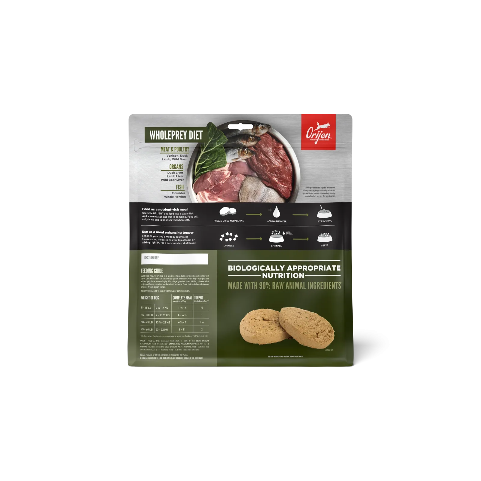 ORIJEN Tundra Freeze-Dried Food 6OZ - Image 2