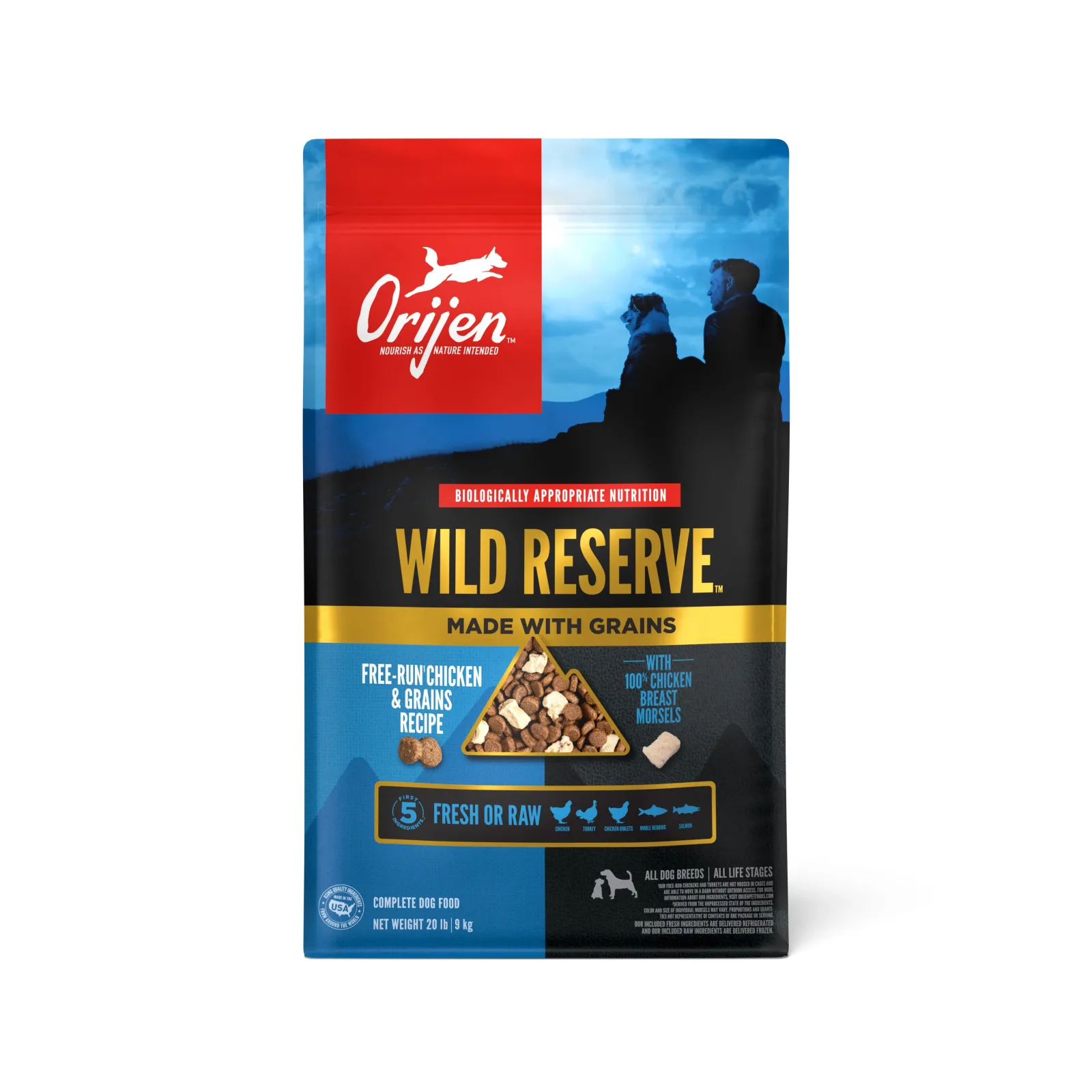 Orijen Wild Reserve Dry Dog Food Free-Run Chicken & Grains 20 lb