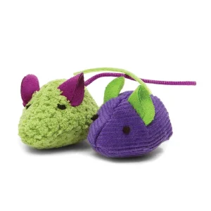 OurPets Bumpin' and Groovin' Catnip Cat Toy, Green, Blue, 2-Count