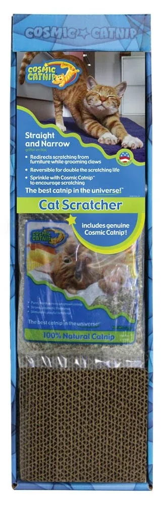 OurPets Cosmic Single Wide Cat Scratcher, Brown, Yellow