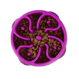 Outward Hound Fun Feeders Purple Medium