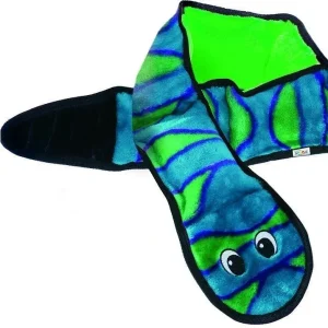 Outward Hound Invincible Snake 6 Squeaker Blue/Green {L+b}006794