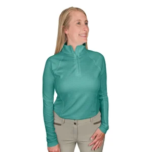 Ovation 1/4 Zip Textured SS Sunshirt