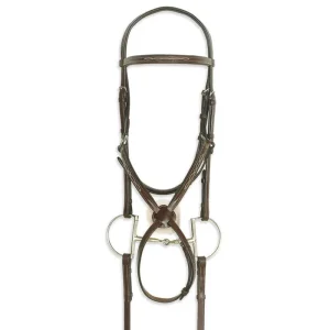Ovation Comfort Crown Figure 8 Bridle with Grip Reins