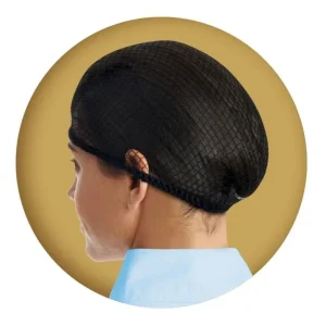 Ovation Deluxe Hair Net Pack Of 2 One Size Bk/Wh