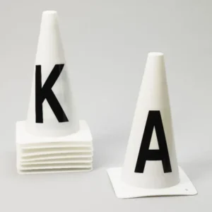 Ovation Dressage Cones -Set Of 8 White