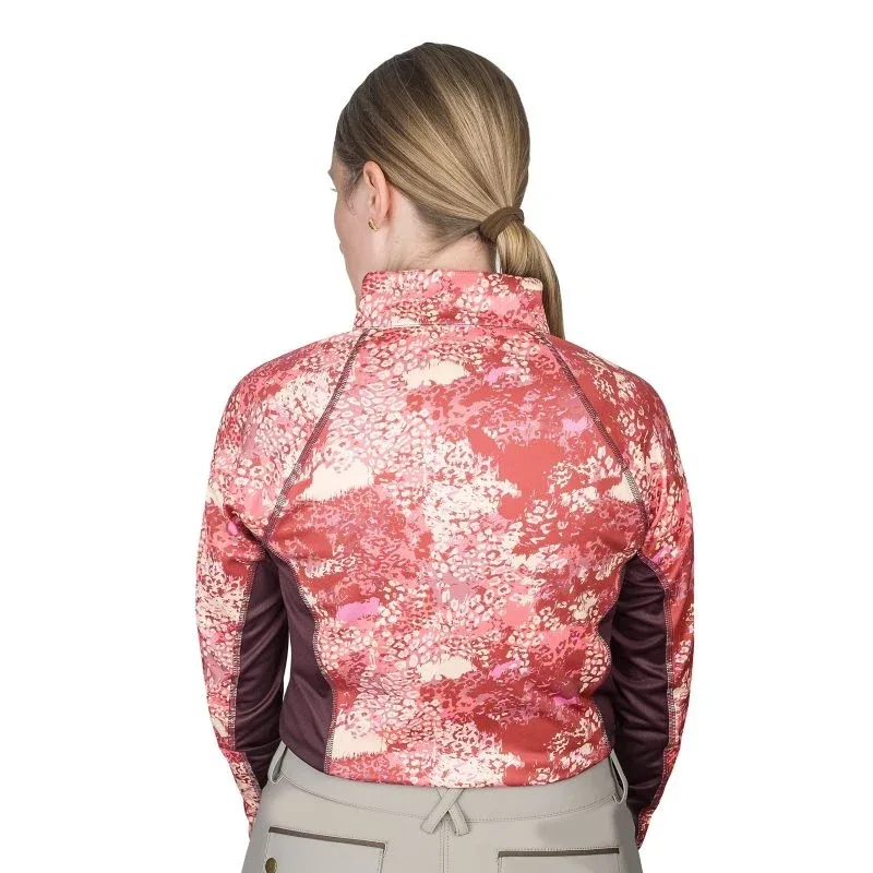 Ovation Ladies 1/4 Zip LS Print Sunshirt - Image 2