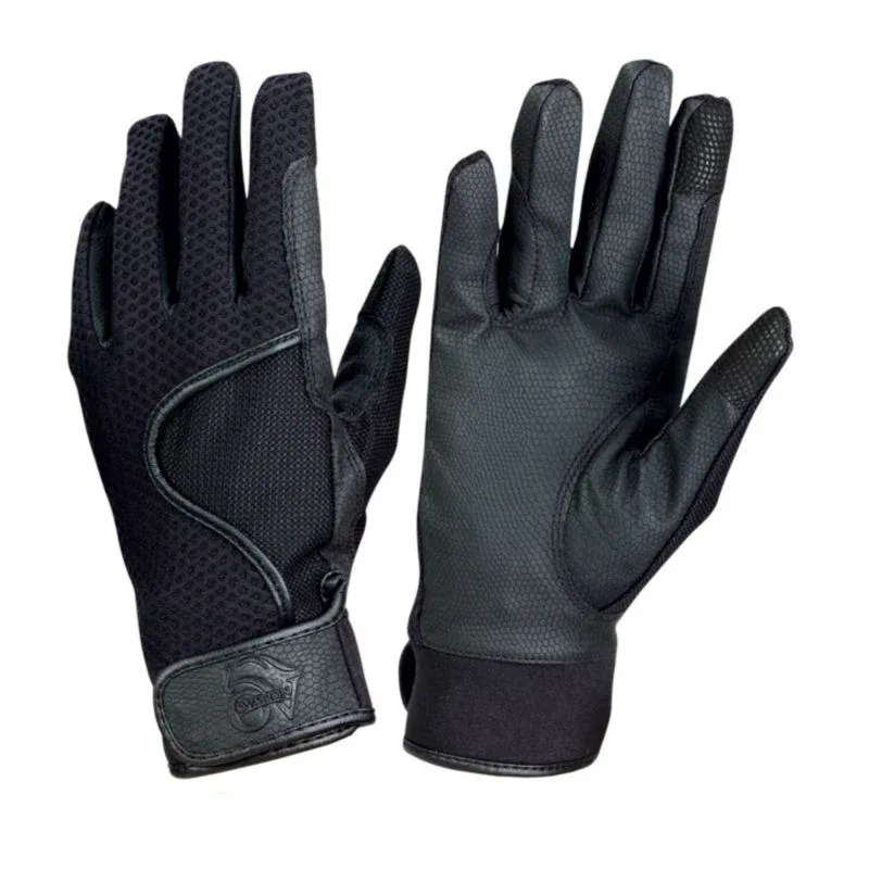 Ovation Ladies LuxeGrip 3D AirMesh Gloves Large Bl